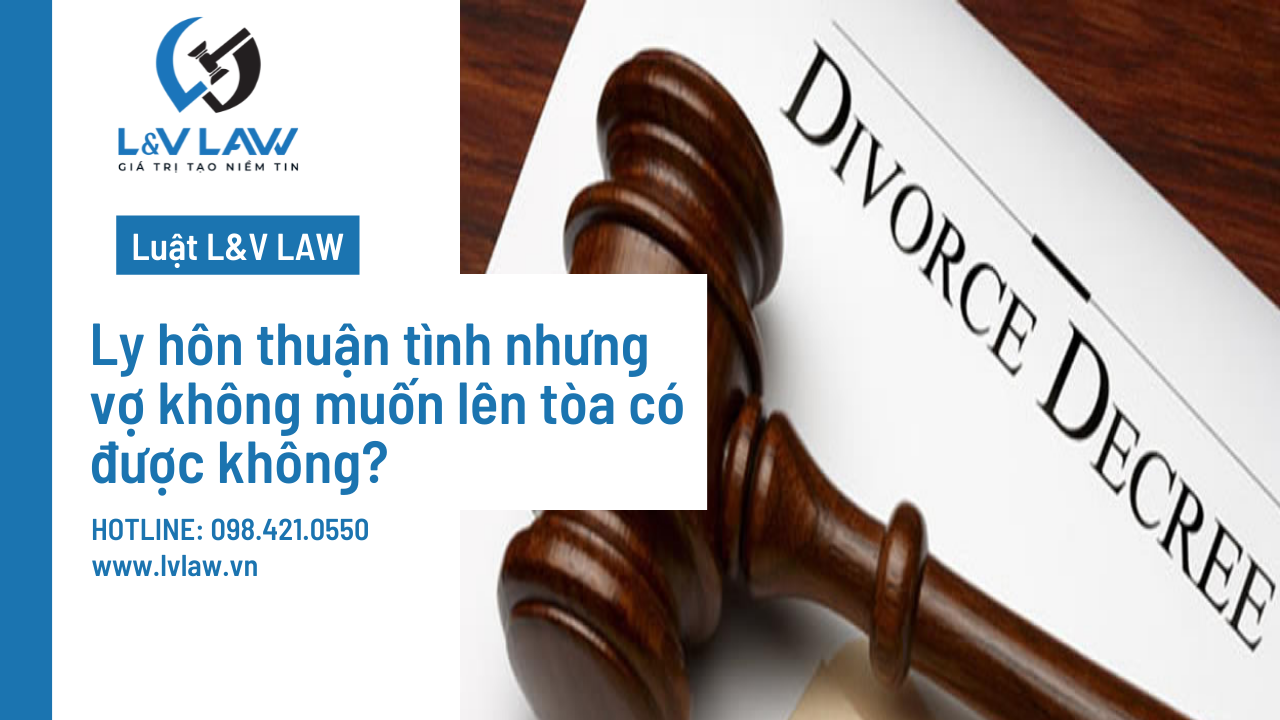 Ly hôn thuận tình nhưng vợ không muốn lên tòa có được không?