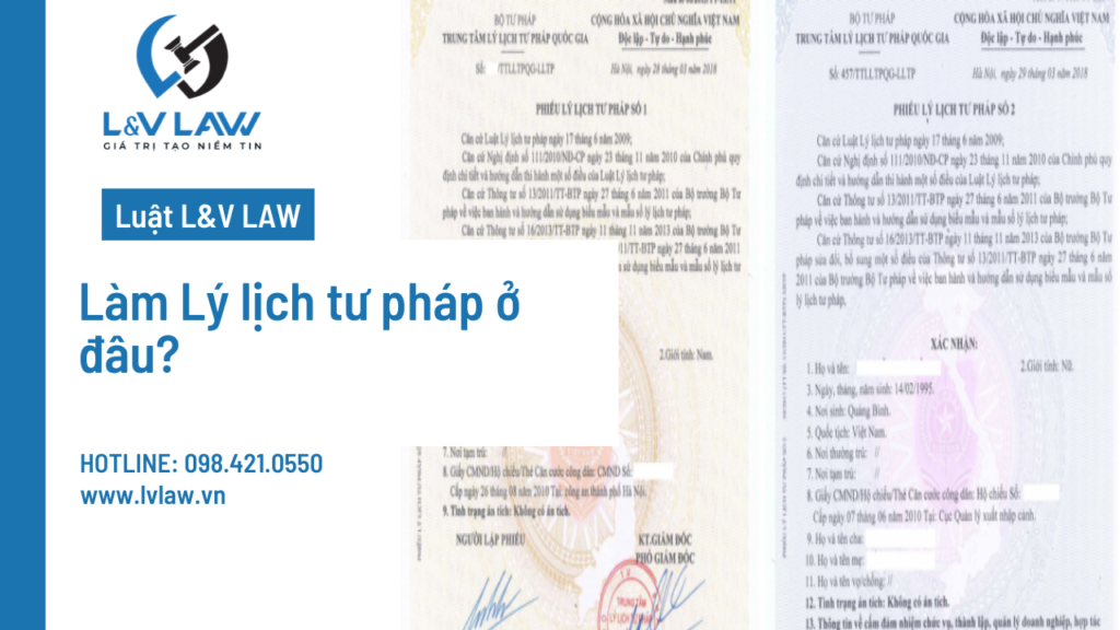 Làm Lý lịch tư pháp ở đâu?