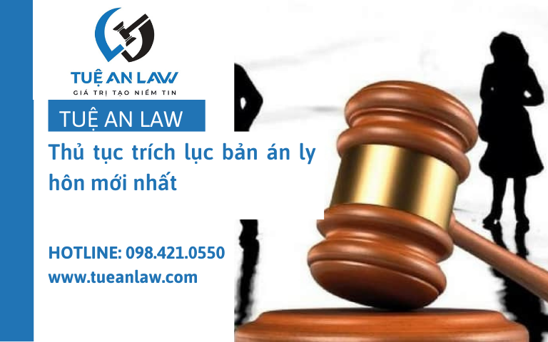 Thủ tục trích lục bản án ly hôn mới nhất