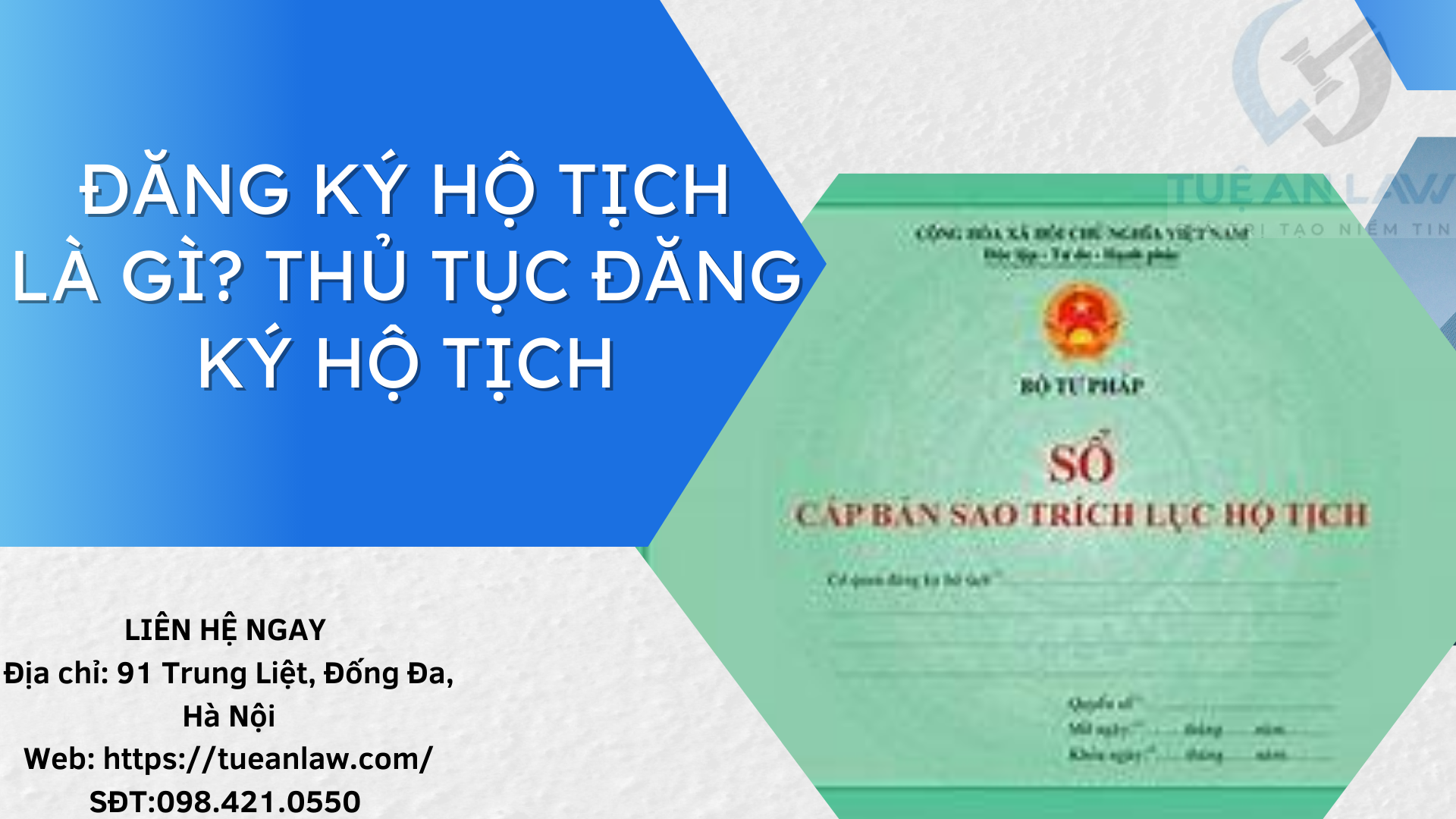 Đăng ký hộ tịch là gì? Thủ tục đăng ký hộ tịch