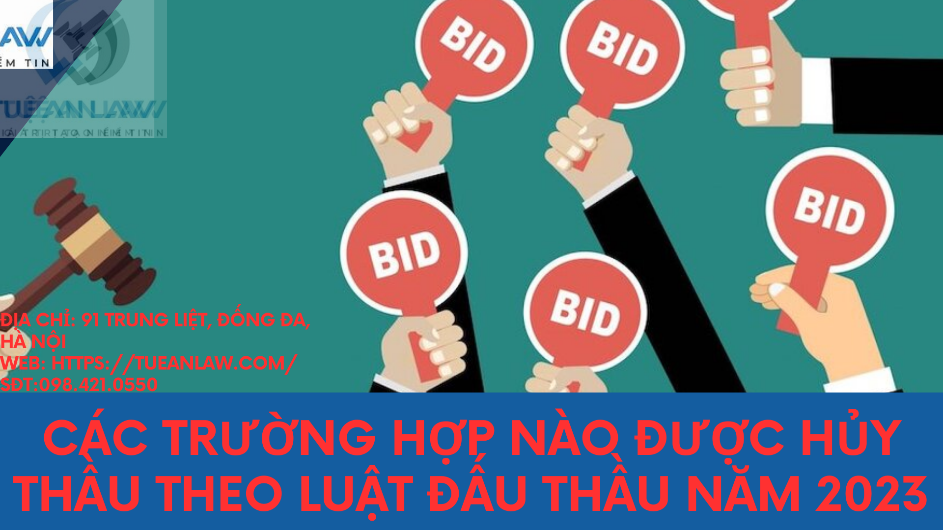 Các trường hợp nào được hủy thầu theo Luật Đấu thầu năm 2023