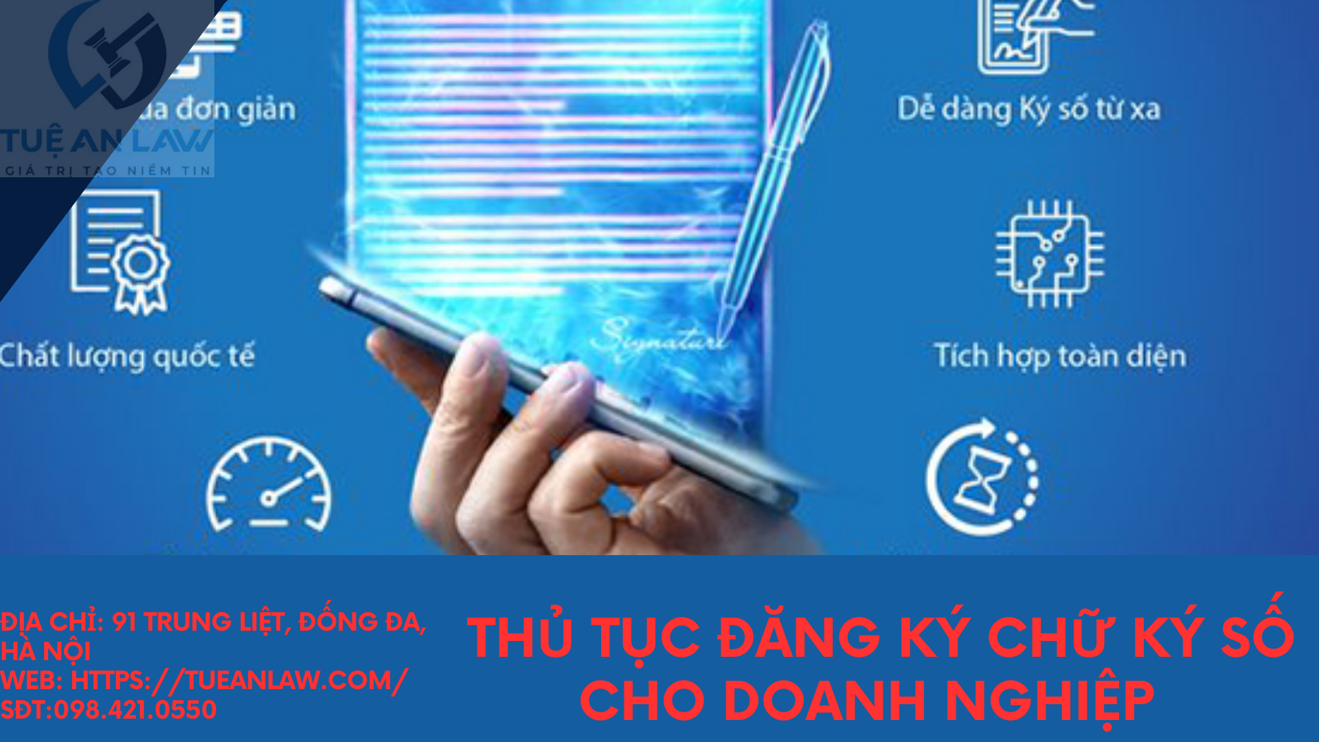 Thủ tục đăng ký chữ ký số cho doanh nghiệp