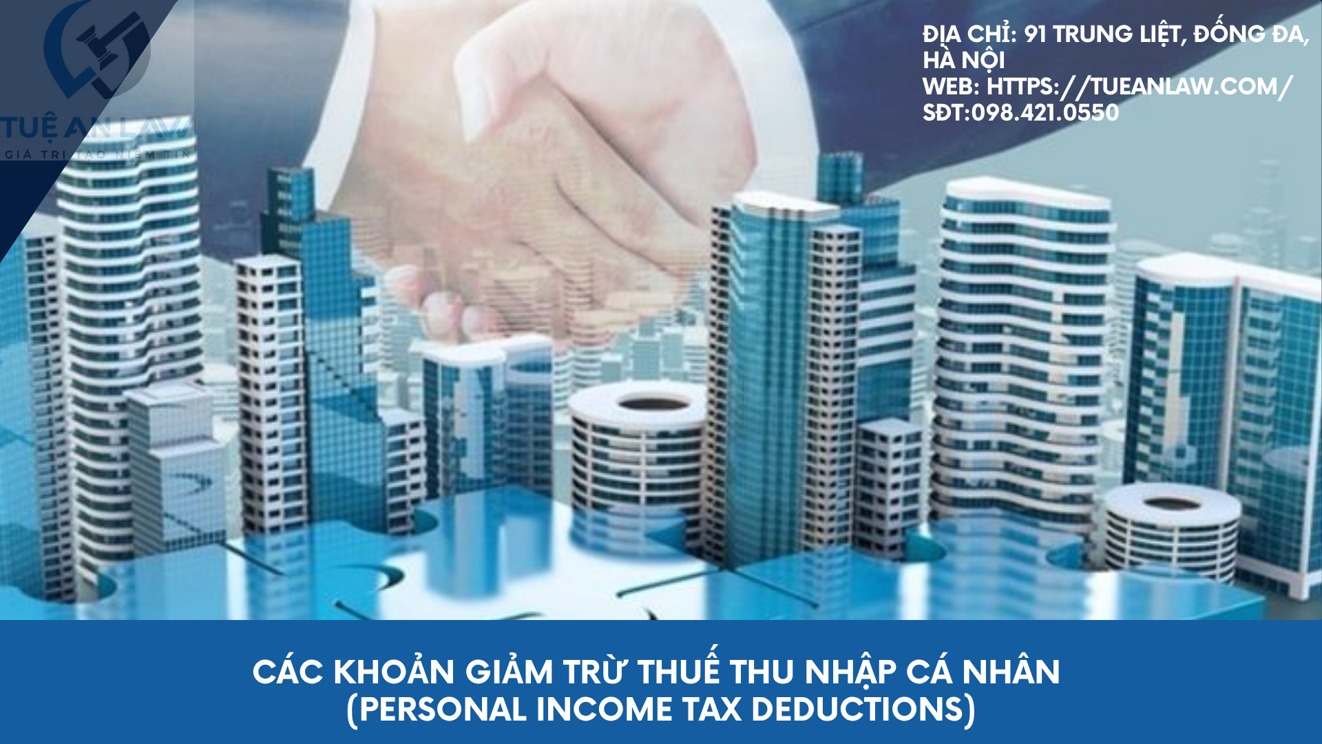 Các khoản giảm trừ thuế thu nhập cá nhân (Personal income tax deductions)