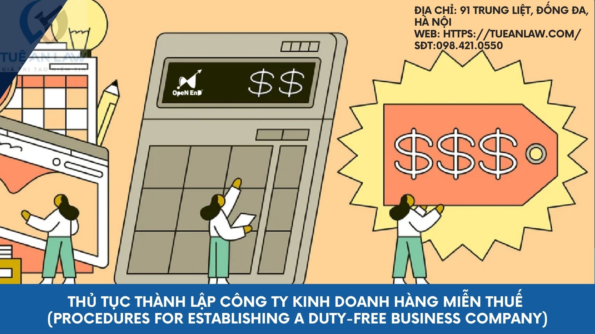 Thủ tục thành lập công ty kinh doanh hàng miễn thuế (Procedures for establishing a duty-free business company)