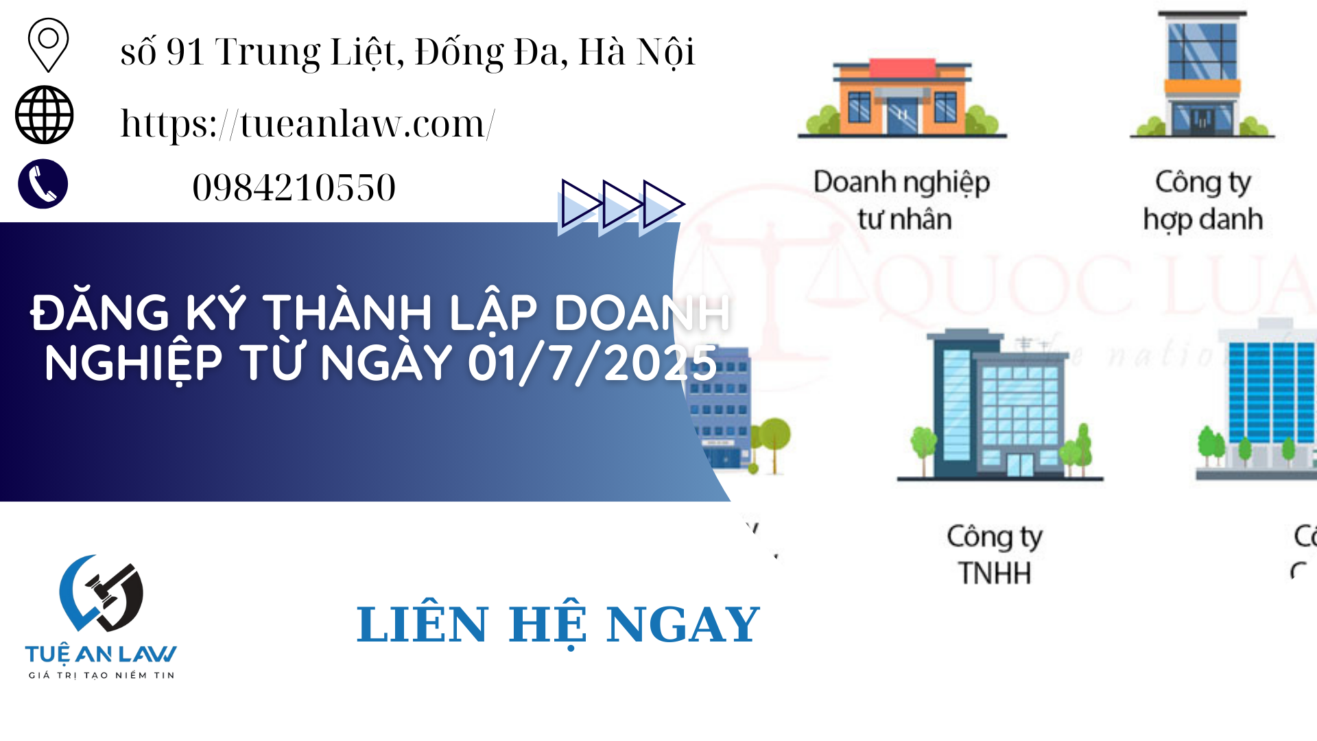Đăng ký thành lập doanh nghiệp từ ngày 01/7/2025 – Business registration starting from July 1, 2025.
