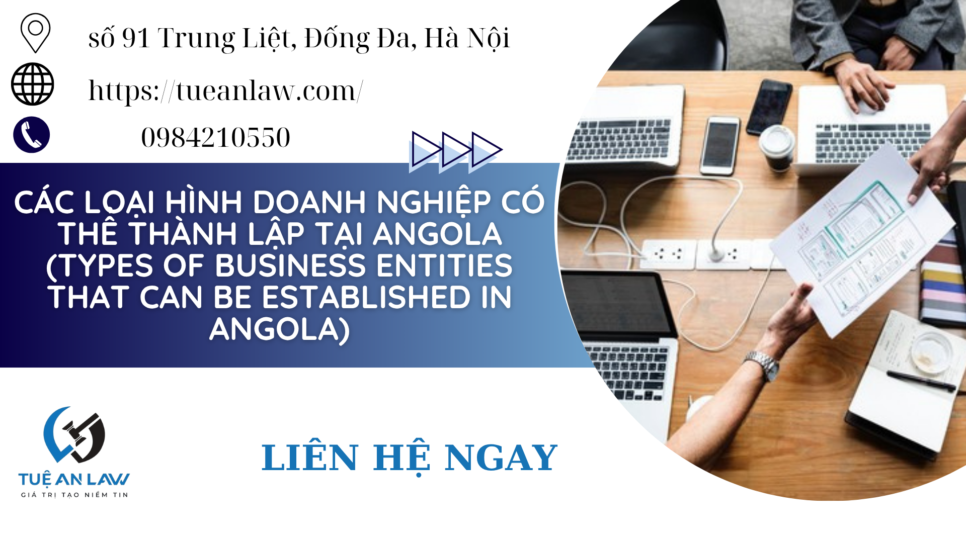 Các loại hình doanh nghiệp có thể thành lập tại Angola (Types of Business Entities That Can Be Established in Angola)