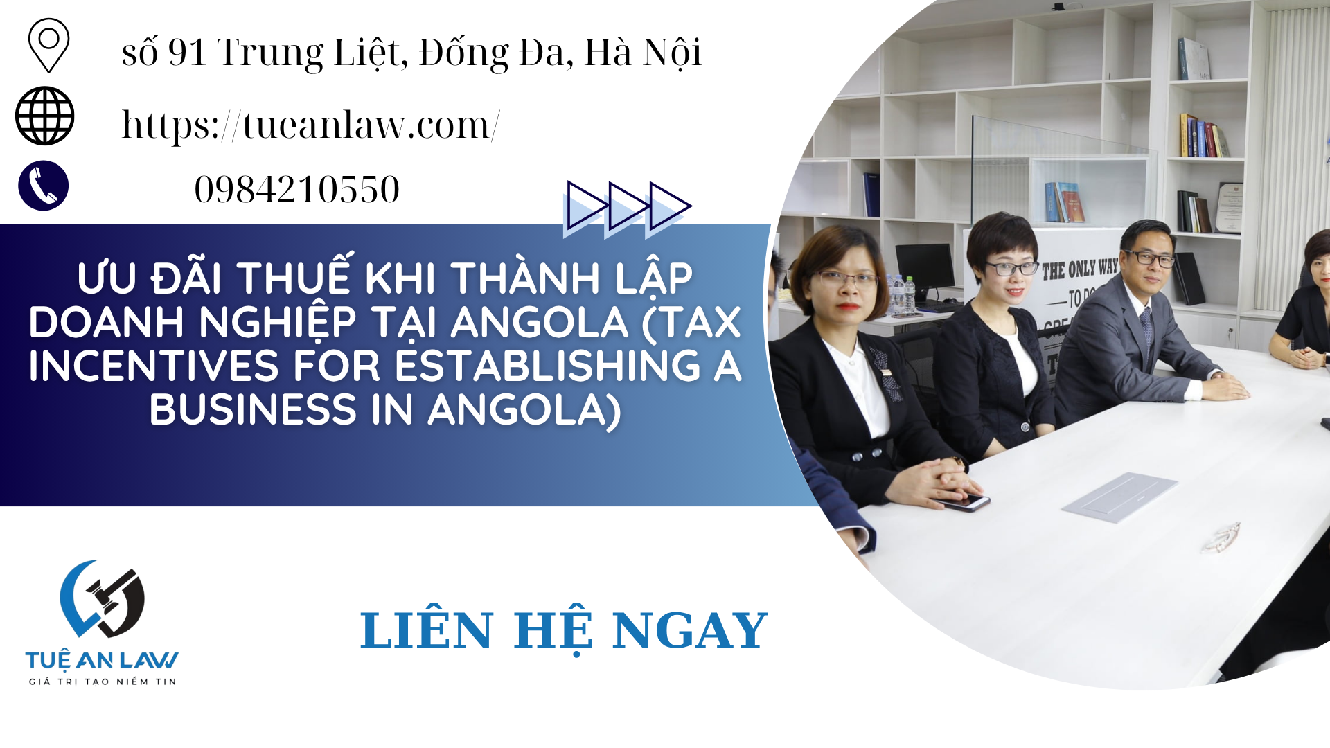 Ưu đãi thuế khi thành lập doanh nghiệp tại Angola (Tax Incentives for Establishing a Business in Angola)