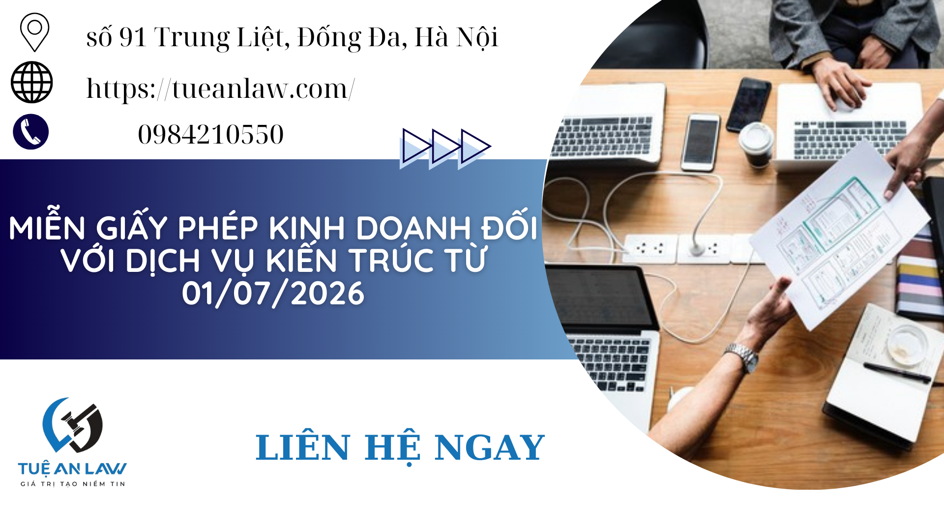 Miễn giấy phép kinh doanh đối với dịch vụ kiến trúc từ 01/07/2026