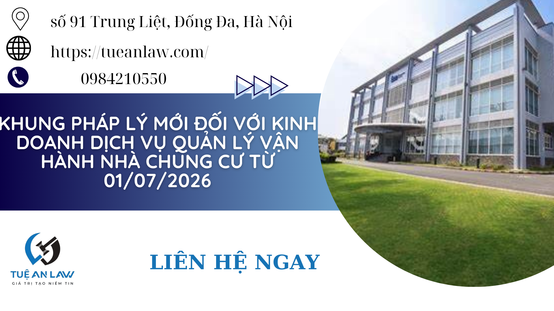 Khung pháp lý mới đối với kinh doanh dịch vụ quản lý vận hành nhà chung cư từ 01/07/2026