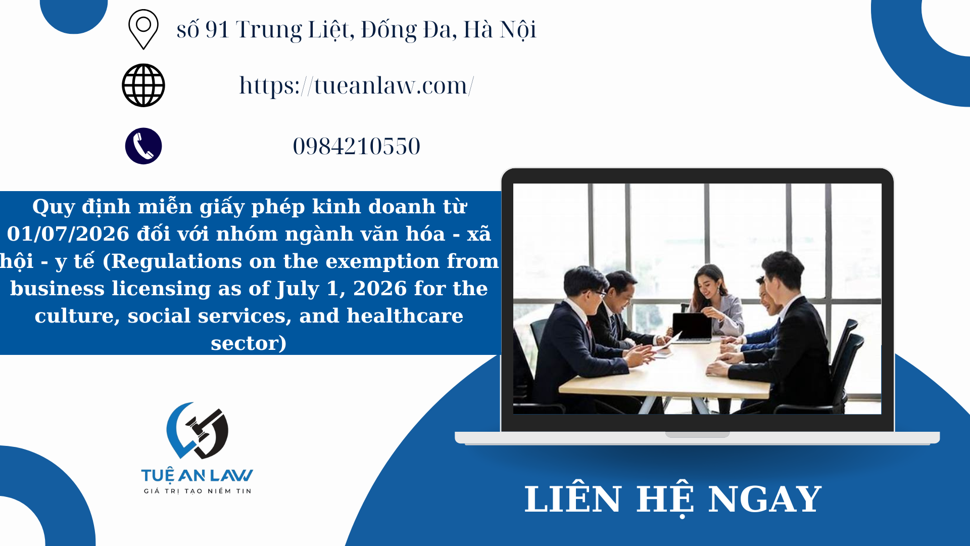 Quy định miễn giấy phép kinh doanh từ 01/07/2026 đối với nhóm ngành văn hóa – xã hội – y tế (Regulations on the exemption from business licensing as of July 1, 2026 for the culture, social services, and healthcare sector)