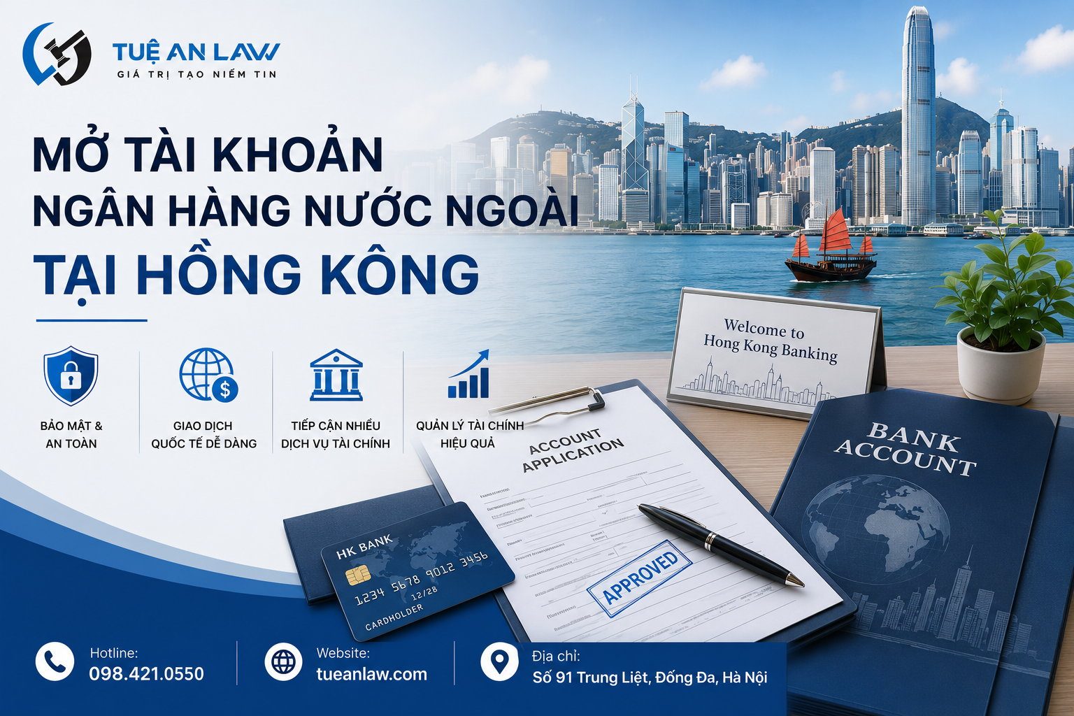 Mở tài khoản ngân hàng nước ngoài tại Hồng Kông